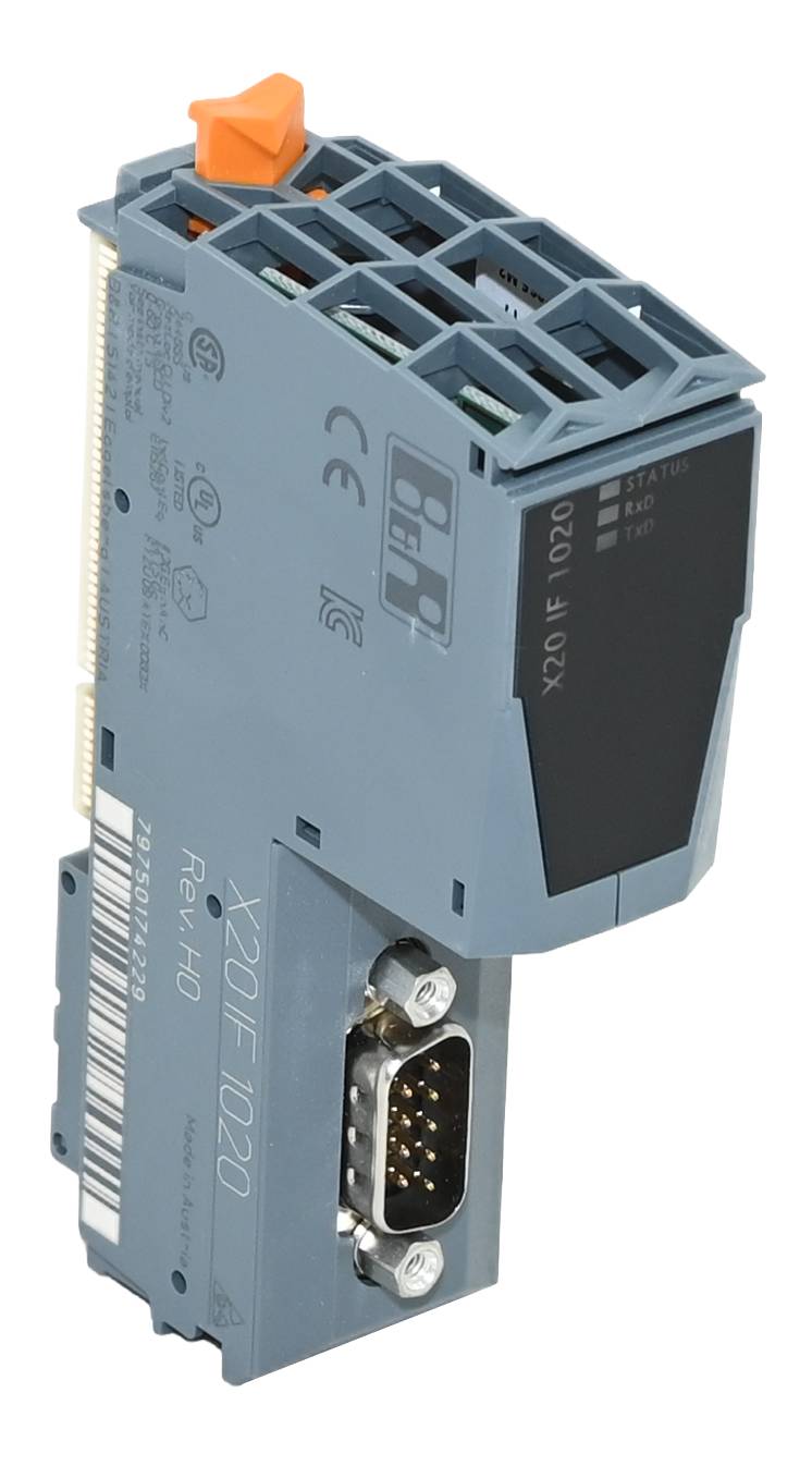B&R - X20IF1020 - X20 INTERFACE MODULE, 1 RS232 INTERFACE, MAX. 115.2 KBIT/S,-0