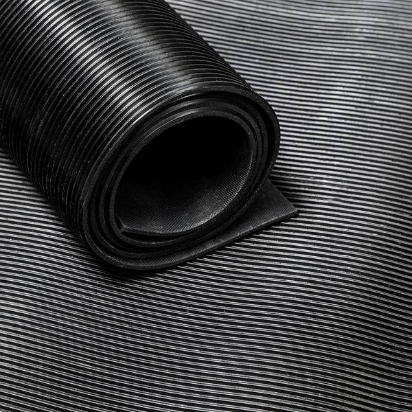Rubbermat Op Rol - Fijne Ribbel - Dikte 3mm - Breedte 40cm - Lengte 4m