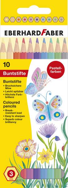 Eberhard Faber EF-514810 Kleurpotloden Pastel Kleur 10 Stuks-0