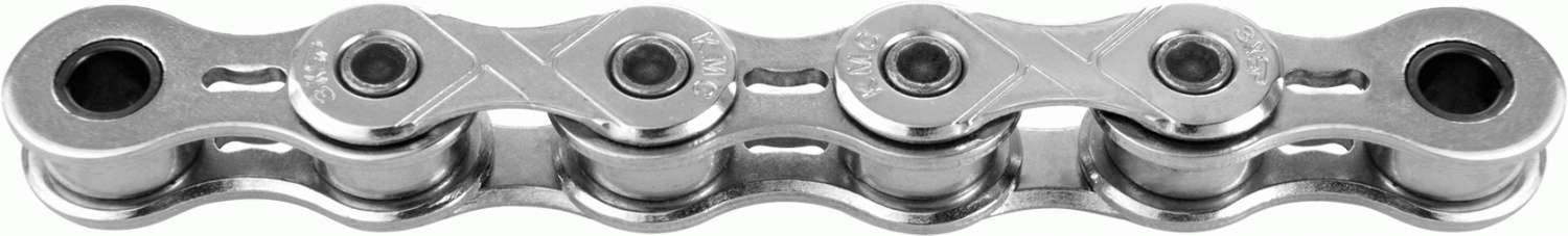 Ketting single speed KMC X101 Silver 112 schakels - zilver-0