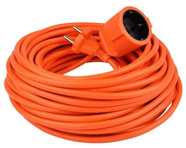 Verlengkabel Oranje 20Mtr 2X1.5