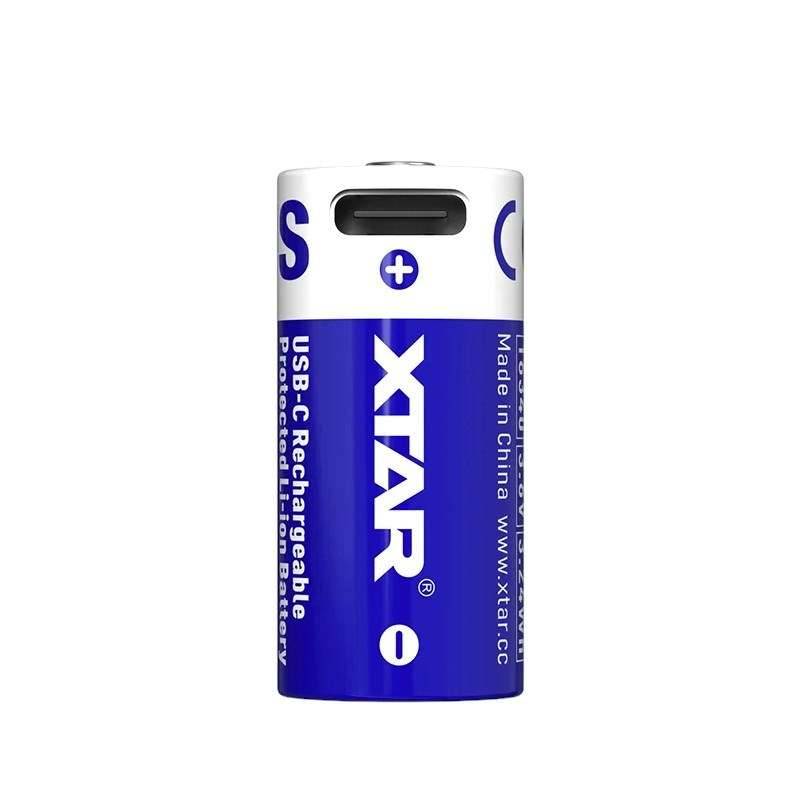 XTA Batterij 16340 / R-CR123 3,7V Li-ion 900 mAh met bescherming-0