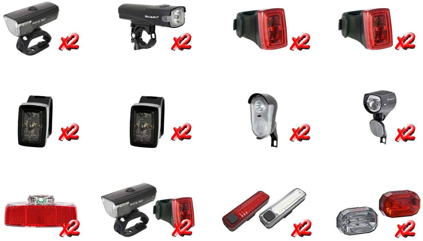 Introductiepakket SMART fietsverlichting (2x 12 items)-0