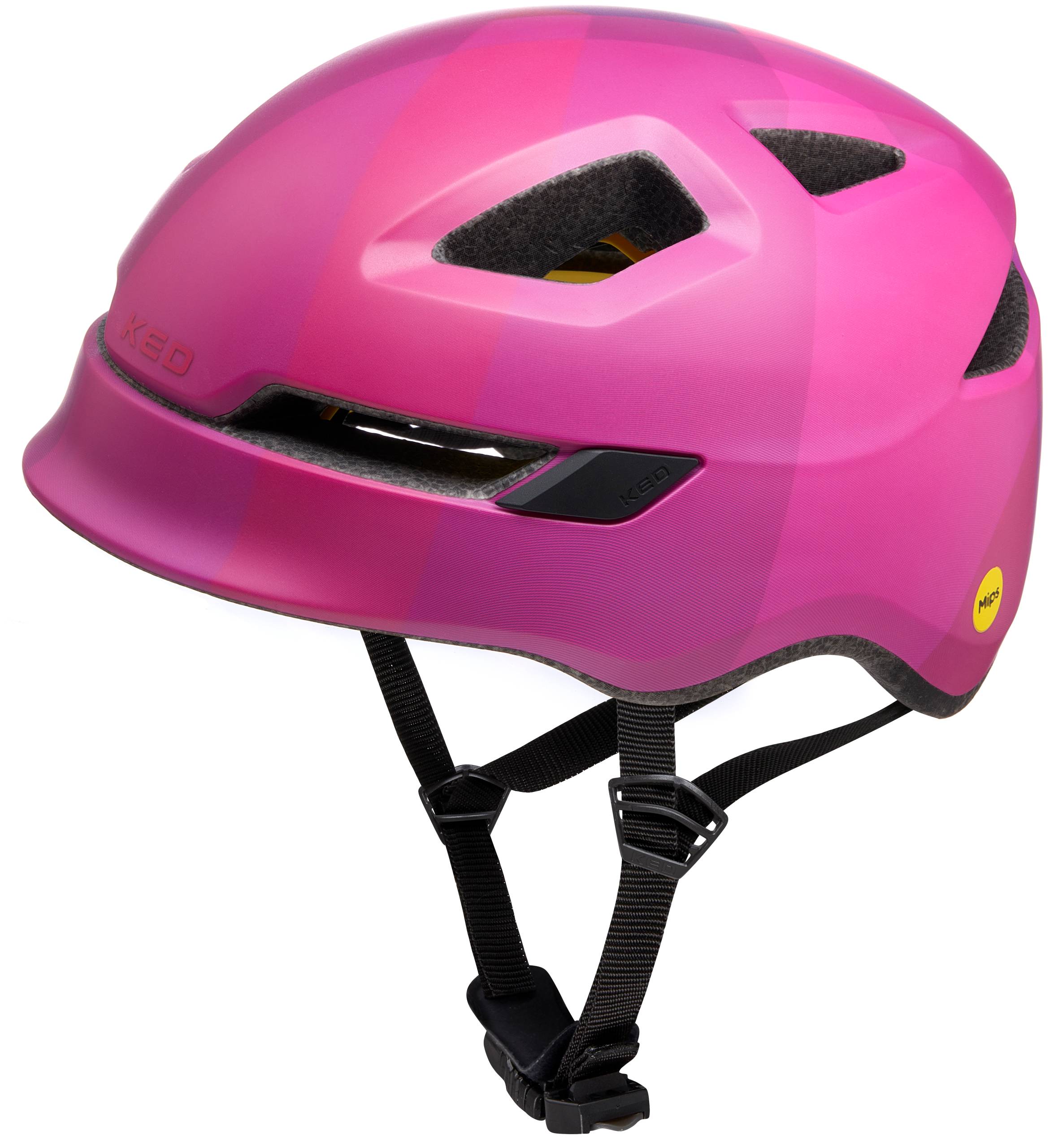 Fietshelm KED POP II Lite M (52-56cm) - mat roze-0