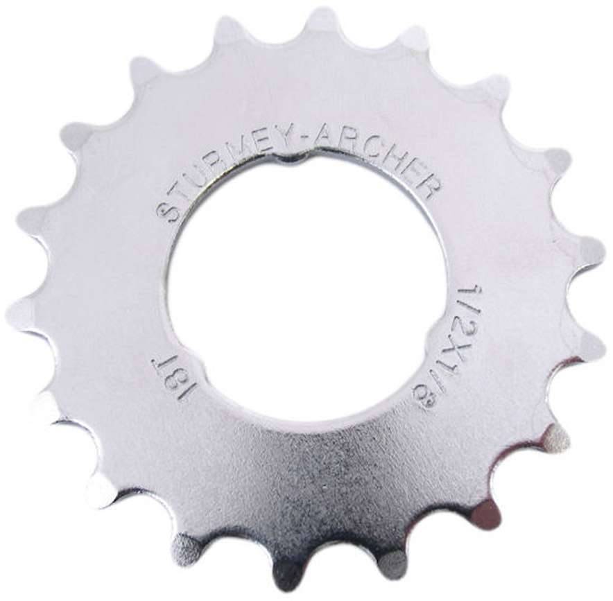 Tandwiel Sturmey Archer 18T - 1/8 Vlak model - Chroom-0