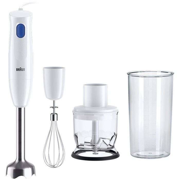Staafmixer - BRAUN - MultiQuick 1 MQ10.202M - 450 W - 1 snelheid - Wit-0