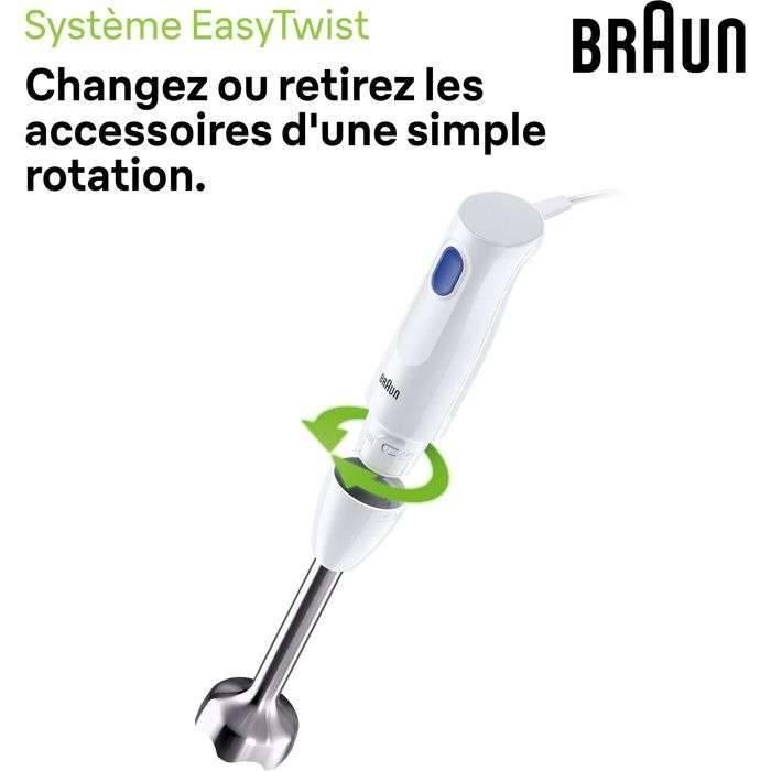 Staafmixer - BRAUN - MultiQuick 1 MQ10.202M - 450 W - 1 snelheid - Wit-2