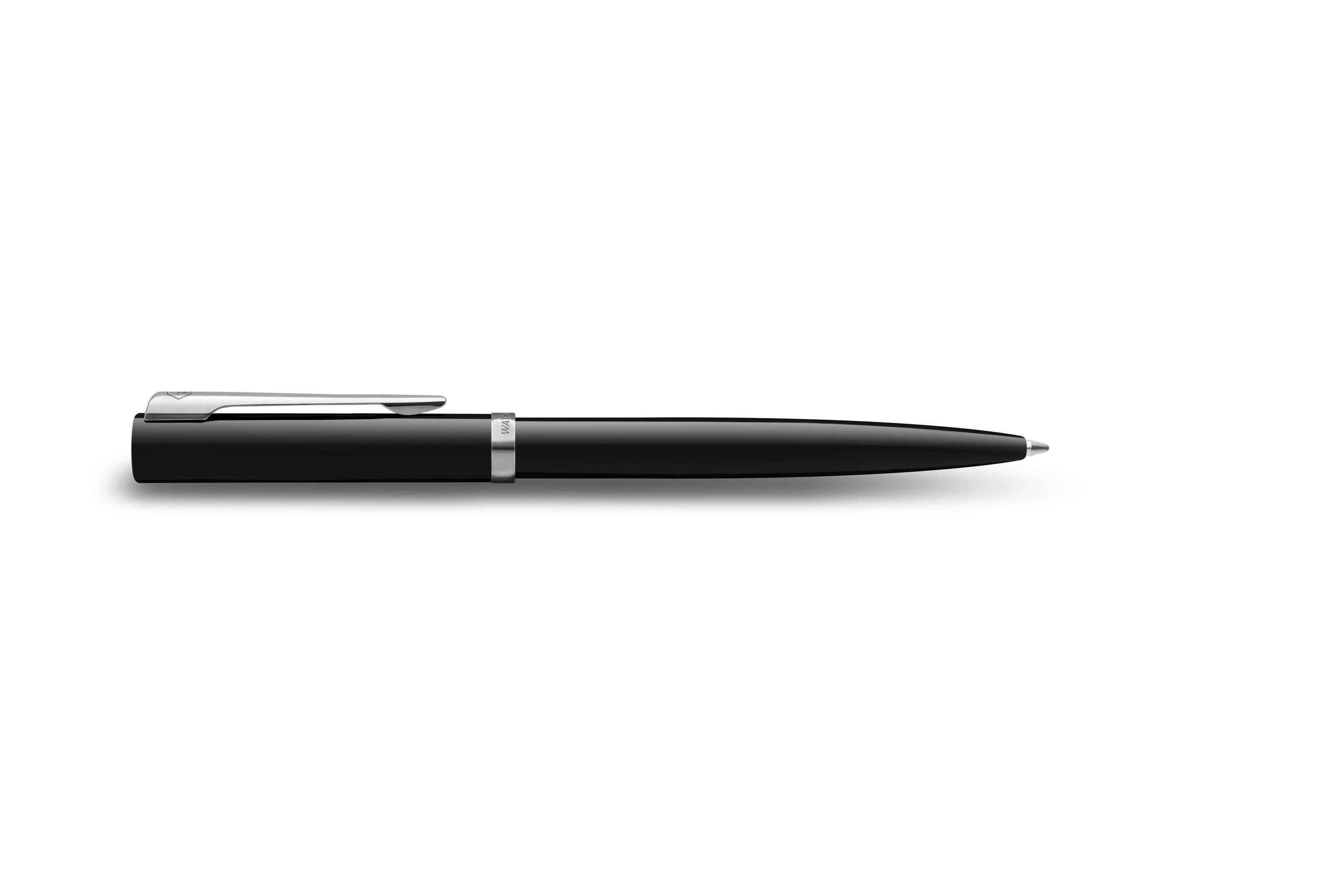 WATERMAN Balpen IMPRESSION Zwarte Lak CT M Blauwe Geschenkdoos-3