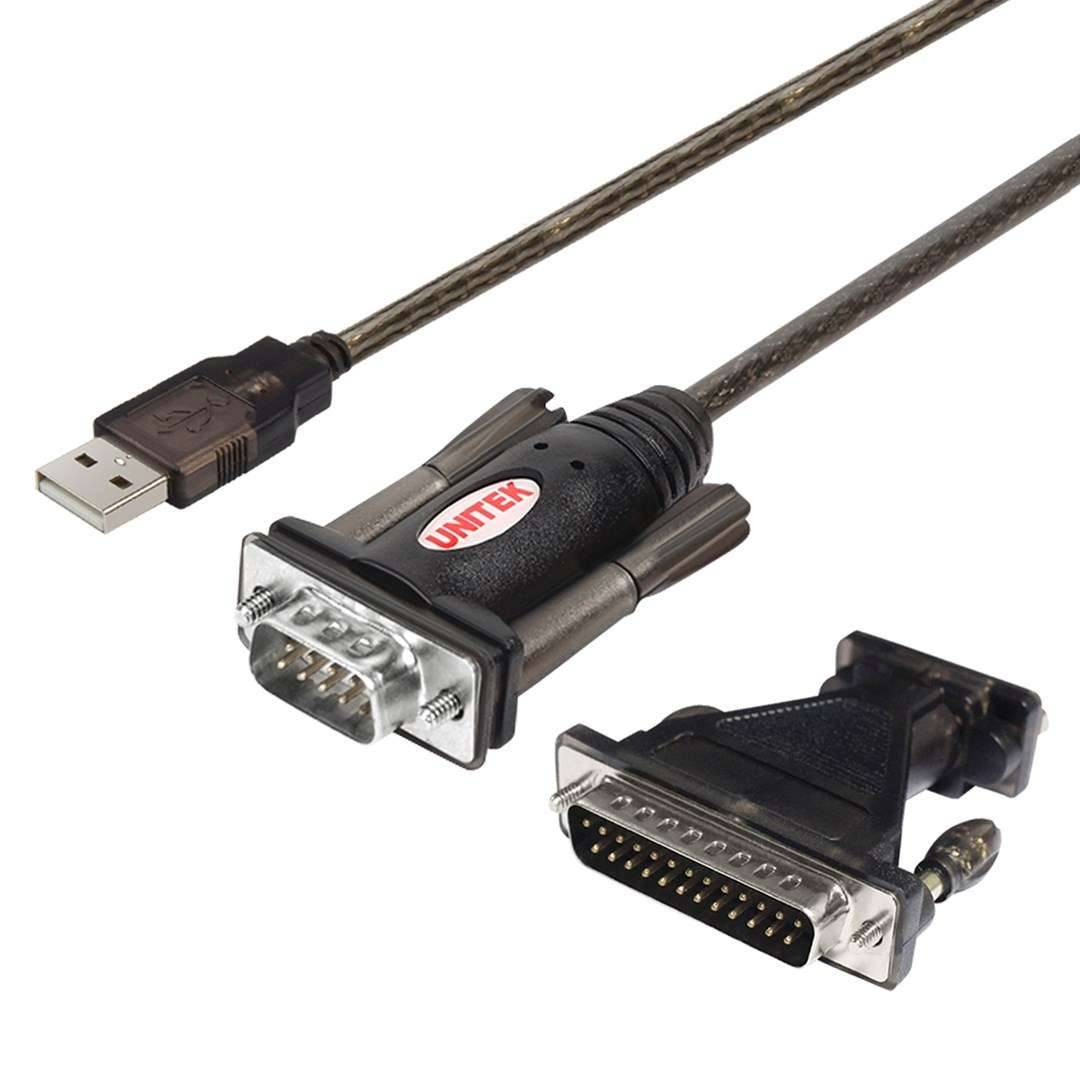 UTK UNITEK Y-105A seriële kabel Zwart 1,5 m USB Type-A DB-9-0