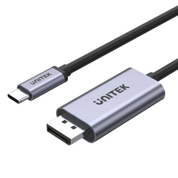 UTK UNITEK V1409A tussenstuk voor kabels USB-C DisplayPort Zwart, Grijs