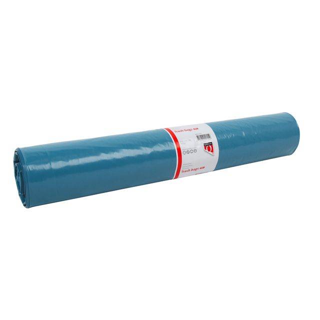 Afvalzak quantore ldpe t50 90x110cm 160l blauw | Rol a 20 stuk-0
