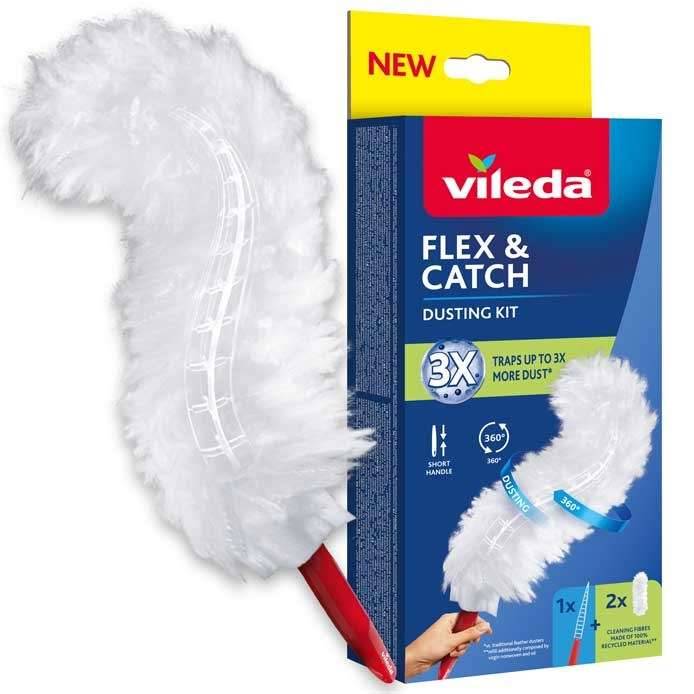 VI1 Vileda-stofveeg met korte steel + 2 Flex&Catch-vullingen-0