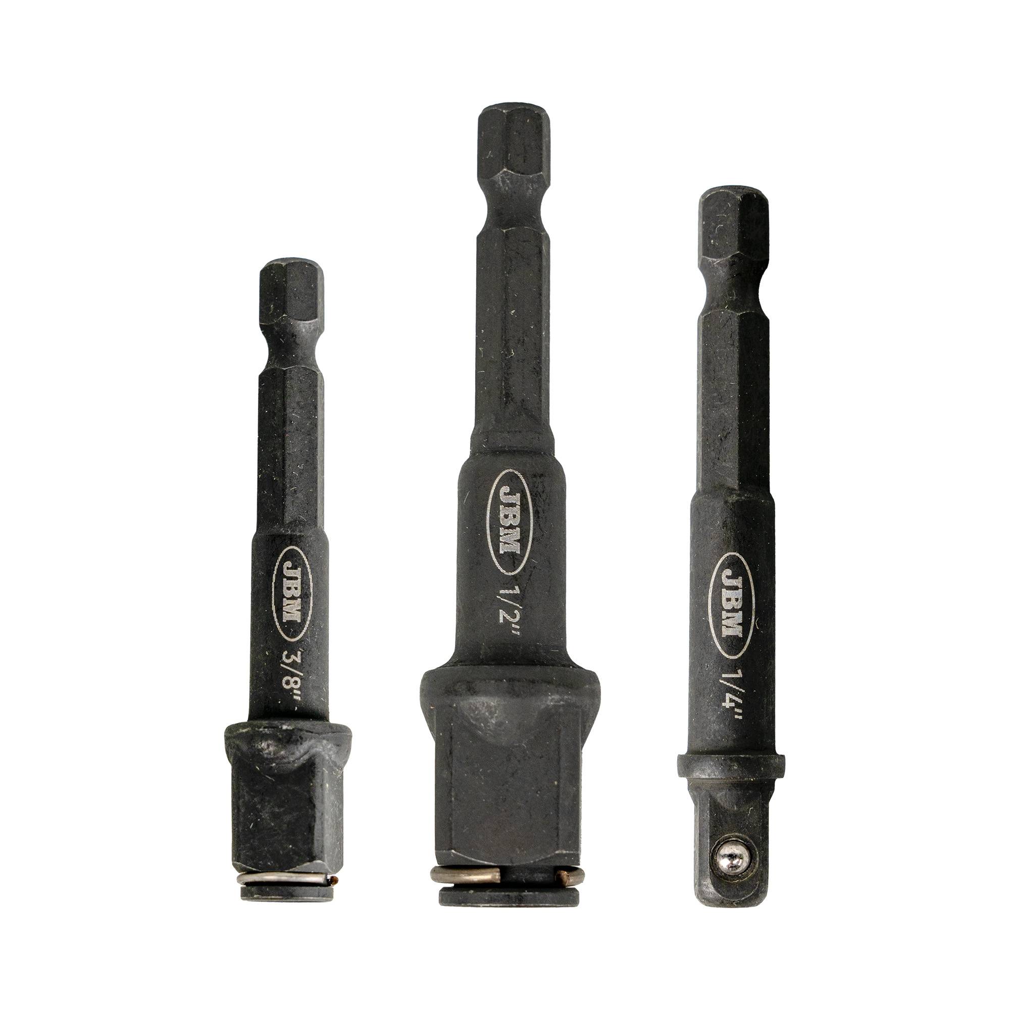 JBM Adapterset voor boormachine 1/4", 3/8", 1/2"-0