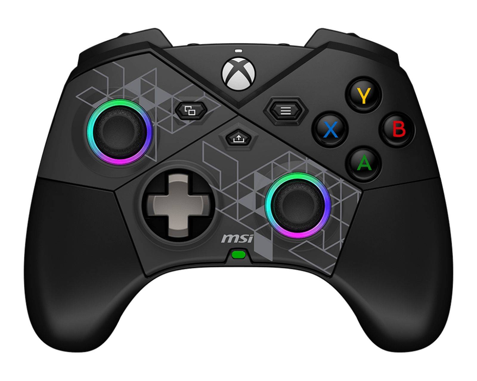 MSI FORCE PRO WIRELESS Zwart USB 2.0 Gamepad Analoog/digitaal Android, PC, Xbox, Xbox One S, Xbox One X, Xbox Series S,-1