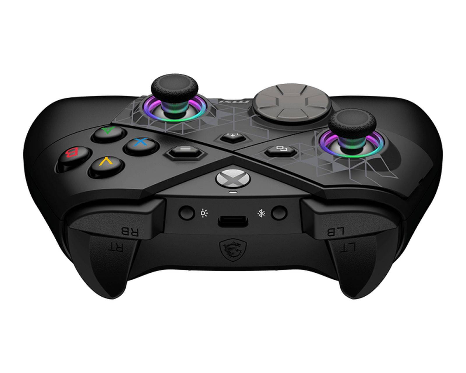 MSI FORCE PRO WIRELESS Zwart USB 2.0 Gamepad Analoog/digitaal Android, PC, Xbox, Xbox One S, Xbox One X, Xbox Series S,-2