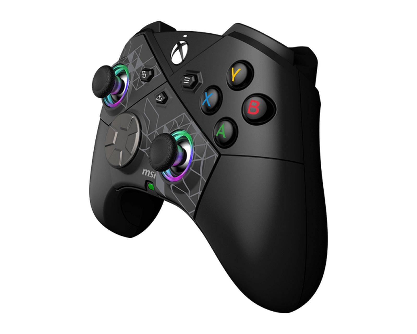 MSI FORCE PRO WIRELESS Zwart USB 2.0 Gamepad Analoog/digitaal Android, PC, Xbox, Xbox One S, Xbox One X, Xbox Series S,-3