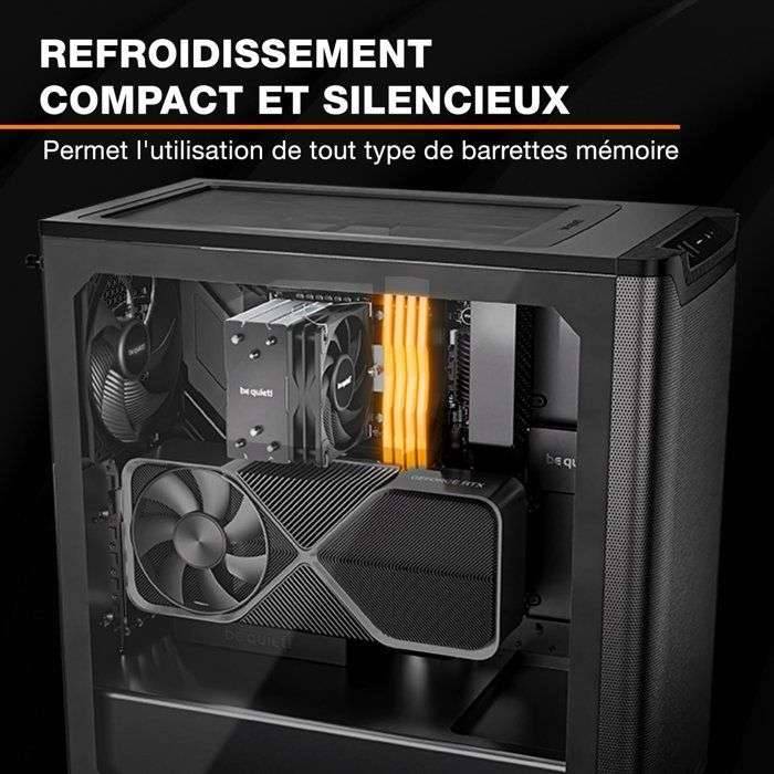 Be quiet Pure Rock Slim 3 Processor Luchtkoeler 10 cm Zilver 1 stuk(s)-1