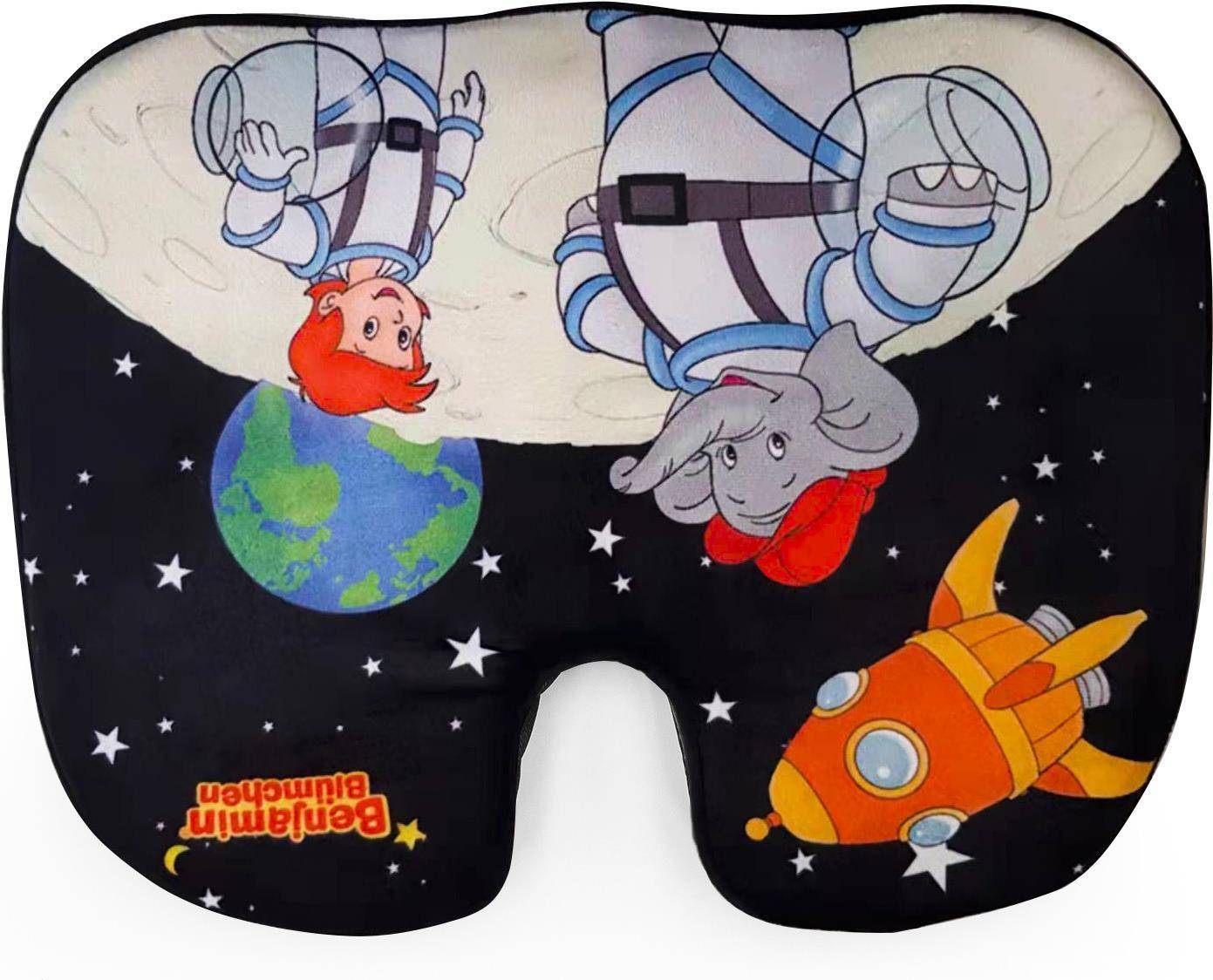 Technaxx - Ergonomisch Zitkussen voor Kinderen - Geheugenfoam - Universeel - Multicolor - Banaan - Afbeelding (4854)-0