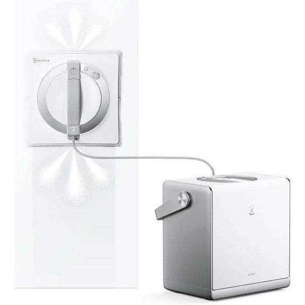 ECOVACS W2s OMNI - Raamreinigingsrobot met laadstation - TruEdge intelligente reiniging van rand tot rand - Laadt op...