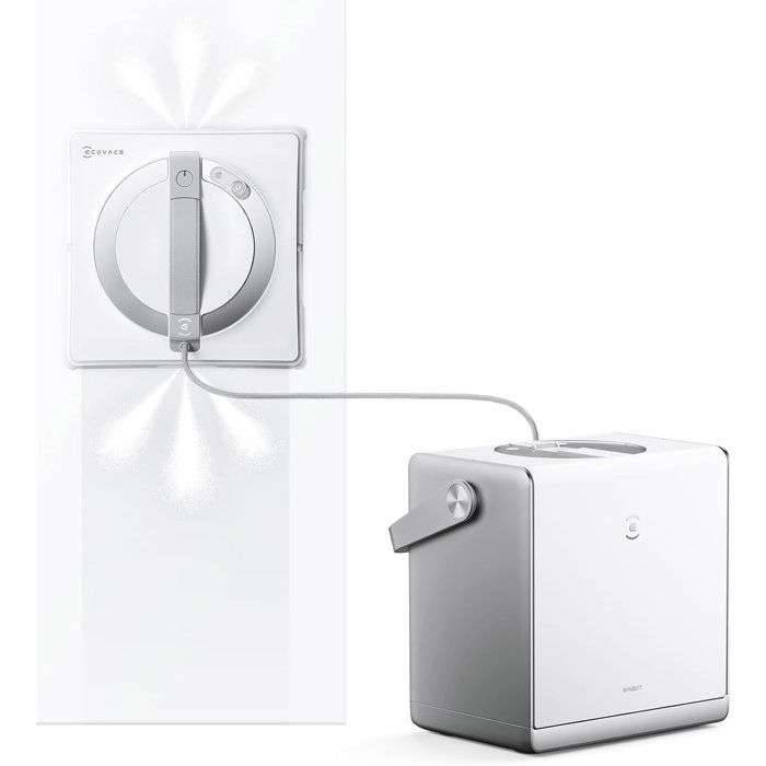 ECOVACS W2s OMNI - Raamreinigingsrobot met laadstation - TruEdge intelligente reiniging van rand tot rand - Laadt op...-0