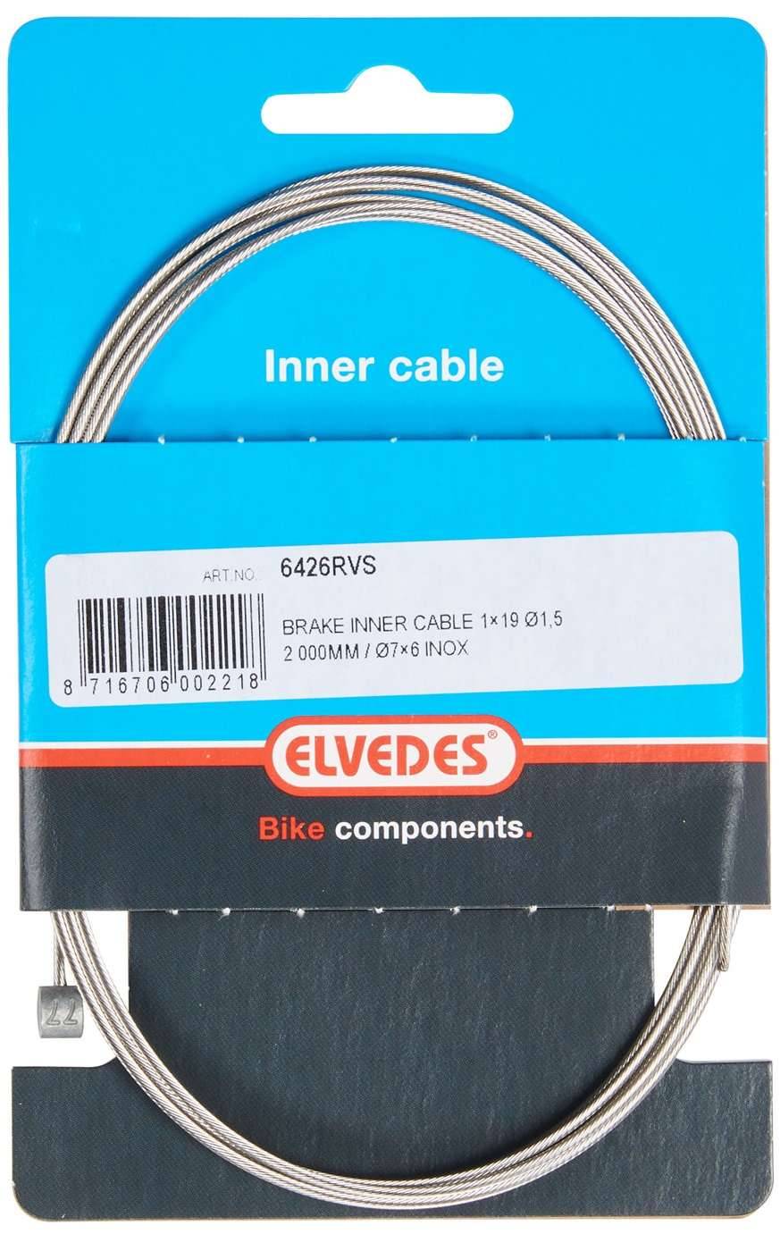 Rem binnenkabel Elvedes 2 000 mm 1×19 draads RVS ø1,5mm met T-nippel ø7 × 6mm-0