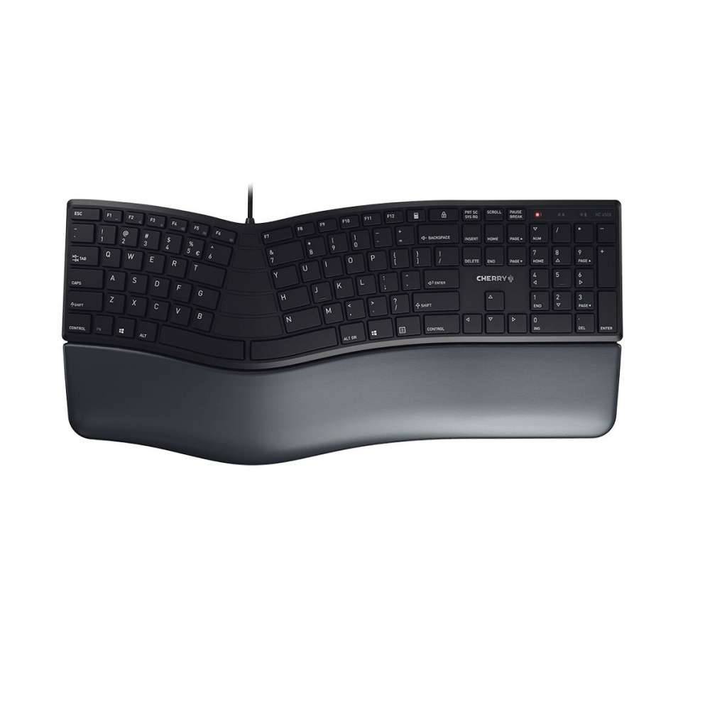 CHERRY KC 4500 ERGO toetsenbord Universeel USB QWERTY Amerikaans Engels Zwart-0