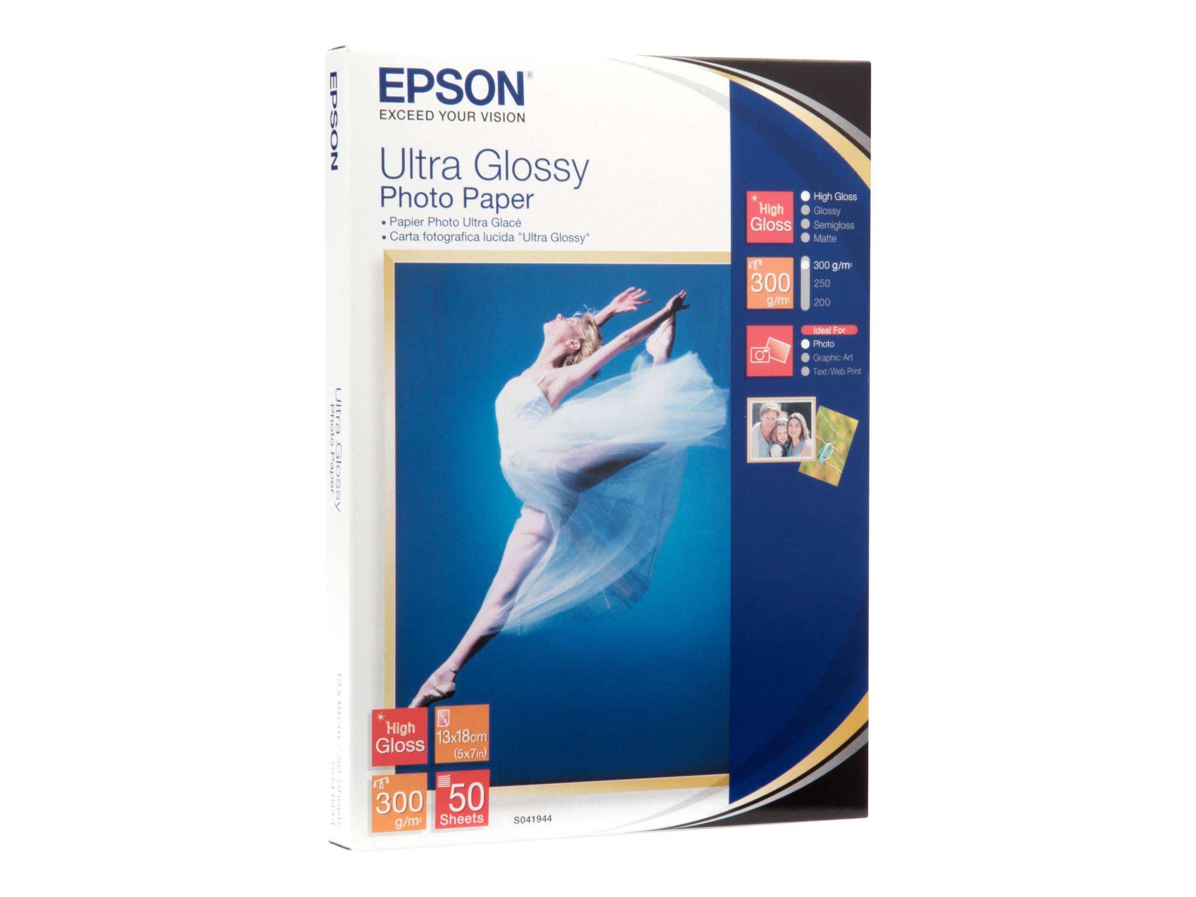 Epson Ultra Glans Fotopapier 13x18 cm, 50 Bl., 300 g S 041944-2