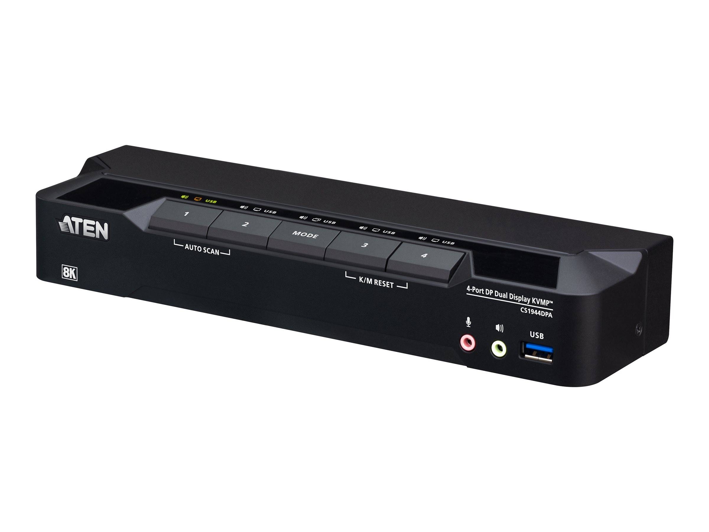 ATEN CS1944DPA 4-poorts USB 3.0 8K DP KVM, DUAL View-0