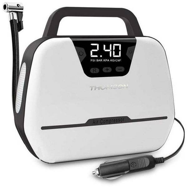 Luchtcompressor - THOMSON - 12V - LCD digitaal display - Geïntegreerde werklamp - Maximale druk 150 PSA