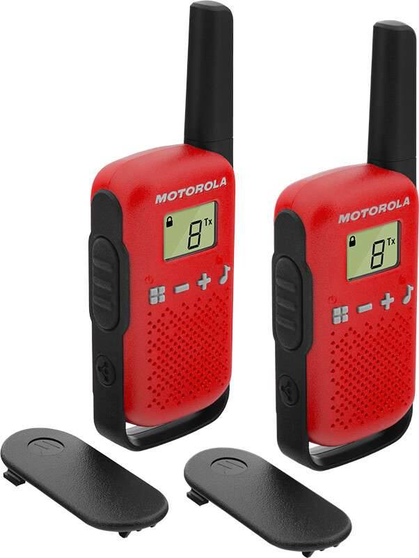 Motorola TALKABOUT T42 twee-weg radio 16 kanalen Zwart, Rood-0
