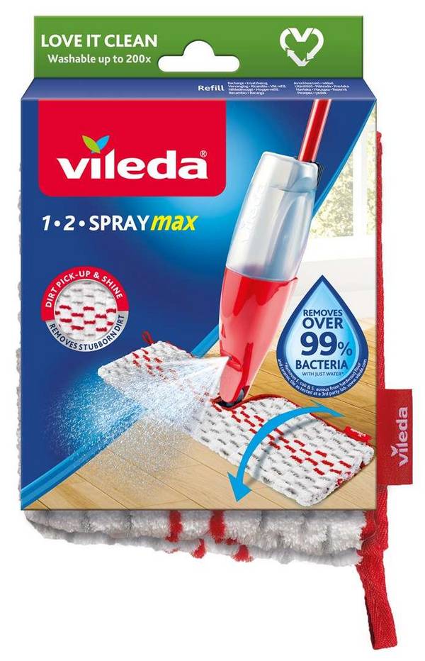 VI1 Vileda 1.2 Spray Max Spraymop Rood, Wit
