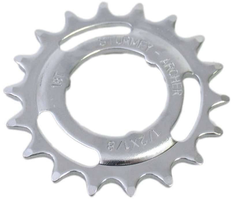 Tandwiel Sturmey Archer 18T - 1/8" doorgezet - chroom-0
