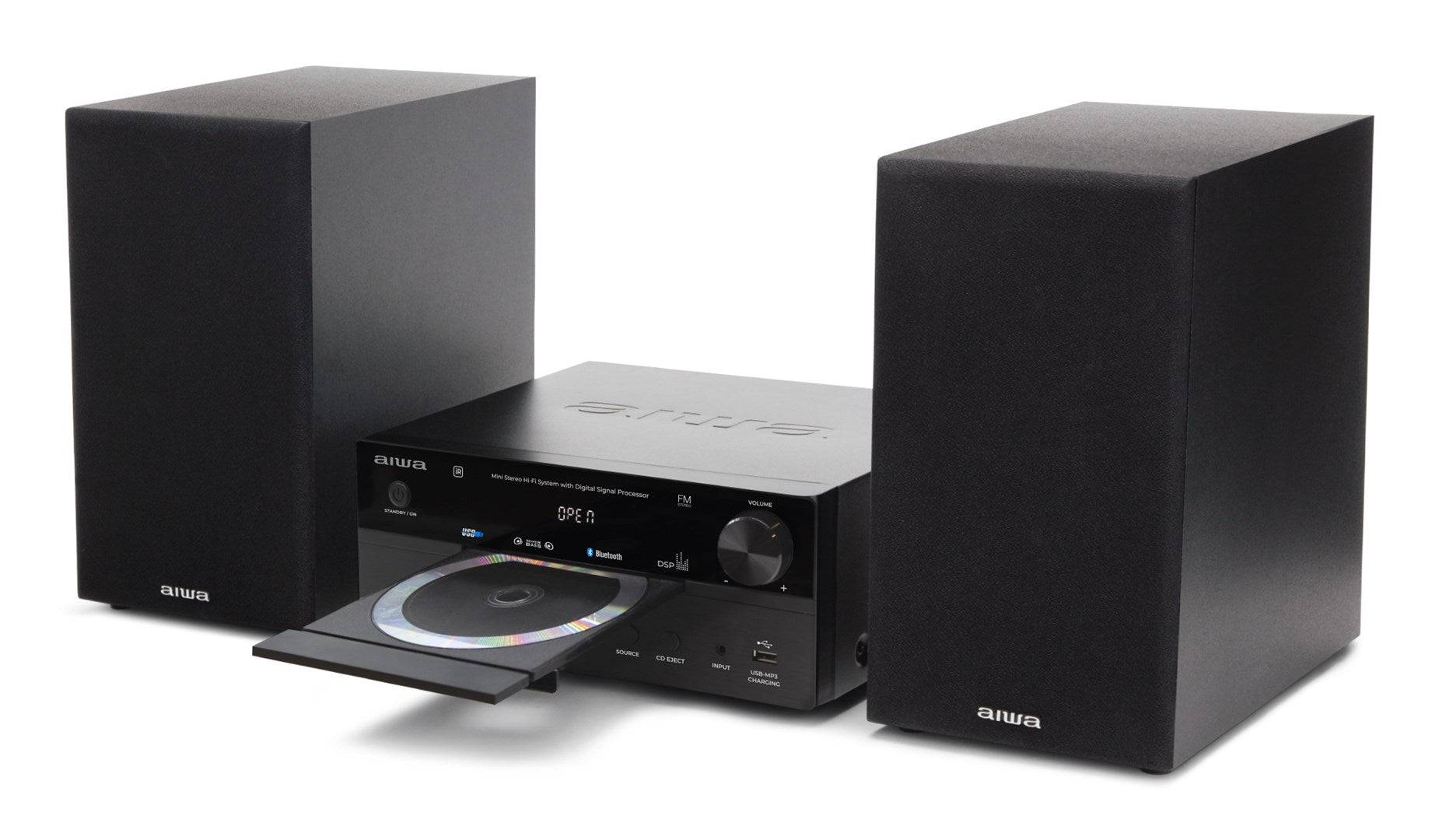 Aiwa MSBTU-550 home audiosysteem, microsysteem voor thuisgebruik, 50 W, zwart.-1