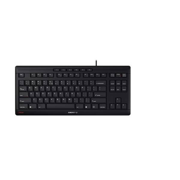 CHERRY STREAM KEYBOARD TKL toetsenbord Universeel USB QWERTY Engels Zwart