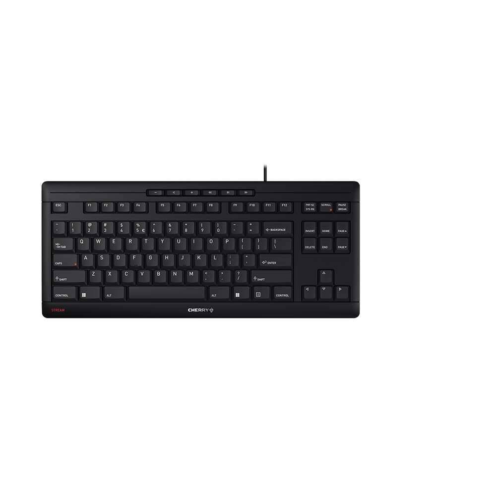 CHERRY STREAM KEYBOARD TKL toetsenbord Universeel USB QWERTY Engels Zwart-0