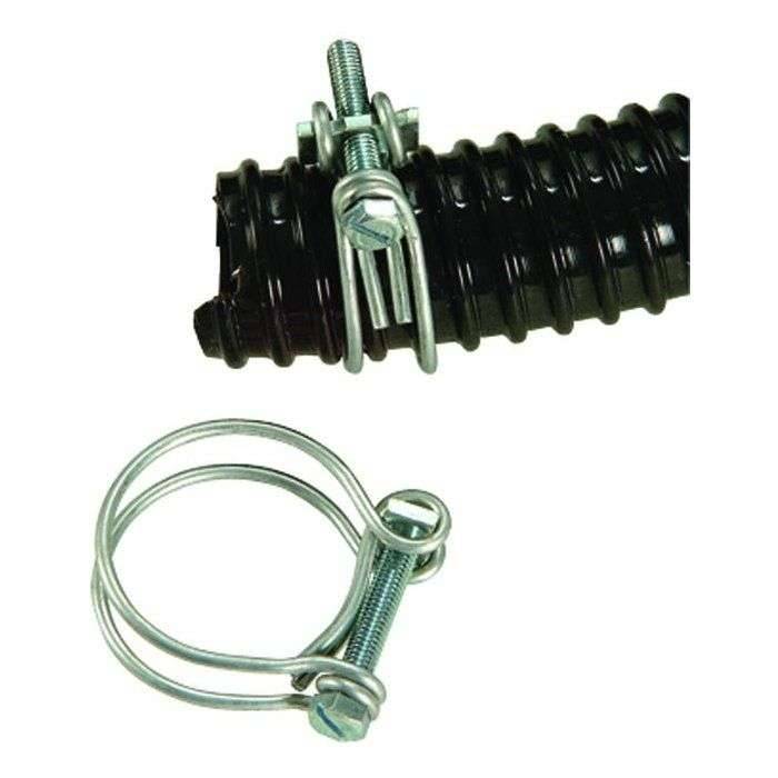 Set van 2 slangklemmen - UBBINK - Diameter 25-29 mm - Gegalvaniseerd - Voor spiraalslangen-0