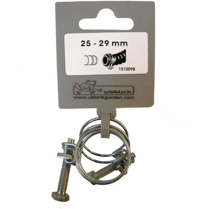 Set van 2 slangklemmen - UBBINK - Diameter 25-29 mm - Gegalvaniseerd - Voor spiraalslangen-2