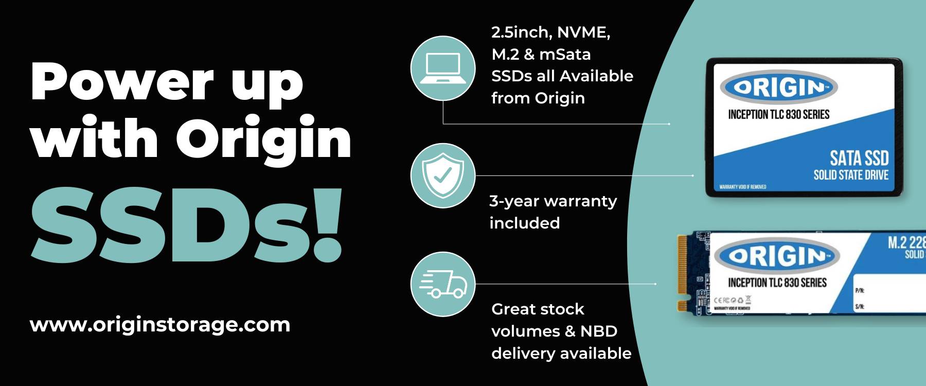 Origin Storage OTLC1TB3DNVMEM.2/30 - 1 TB - M.2 - 3300 MB/s-4