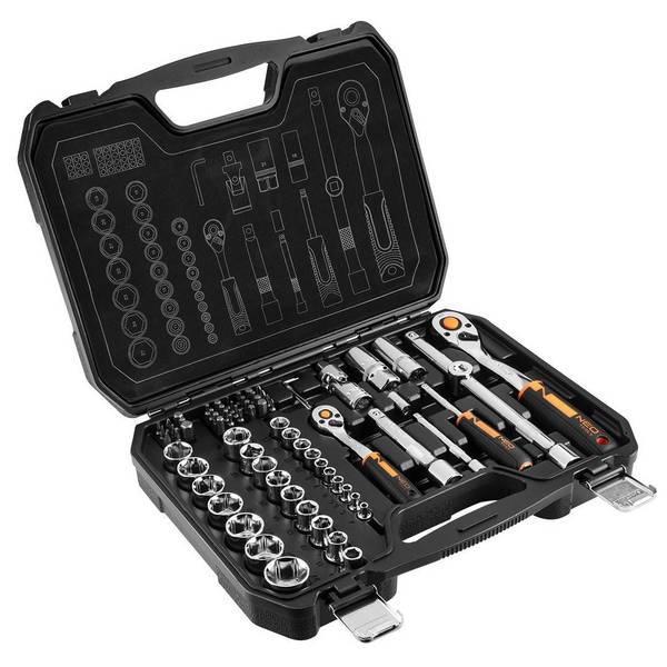 NEO tools Steeksleutelset 73-delig CRV 10-054