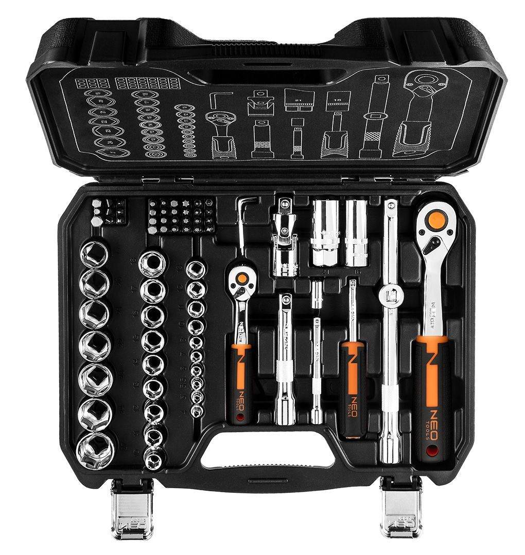 NEO tools Steeksleutelset 73-delig CRV 10-054-1