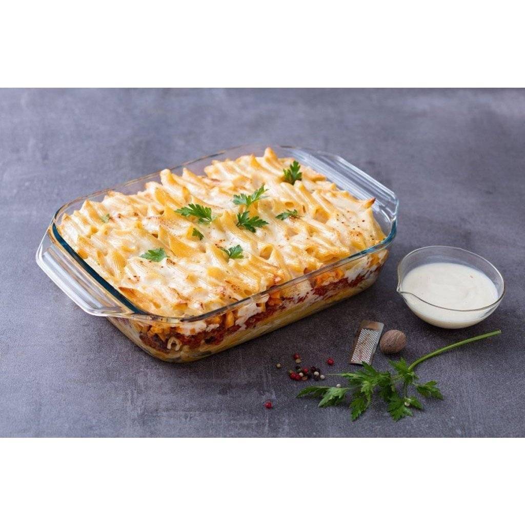 Pyrex Irresistible Rechthoekige Glazen Ovenschaal 2,2 L Transparant-1