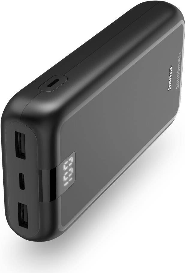 Hama Performance 20 Powerbank 20000 mAh 3A Snelladen Antraciet (00201710) 24-pin-0