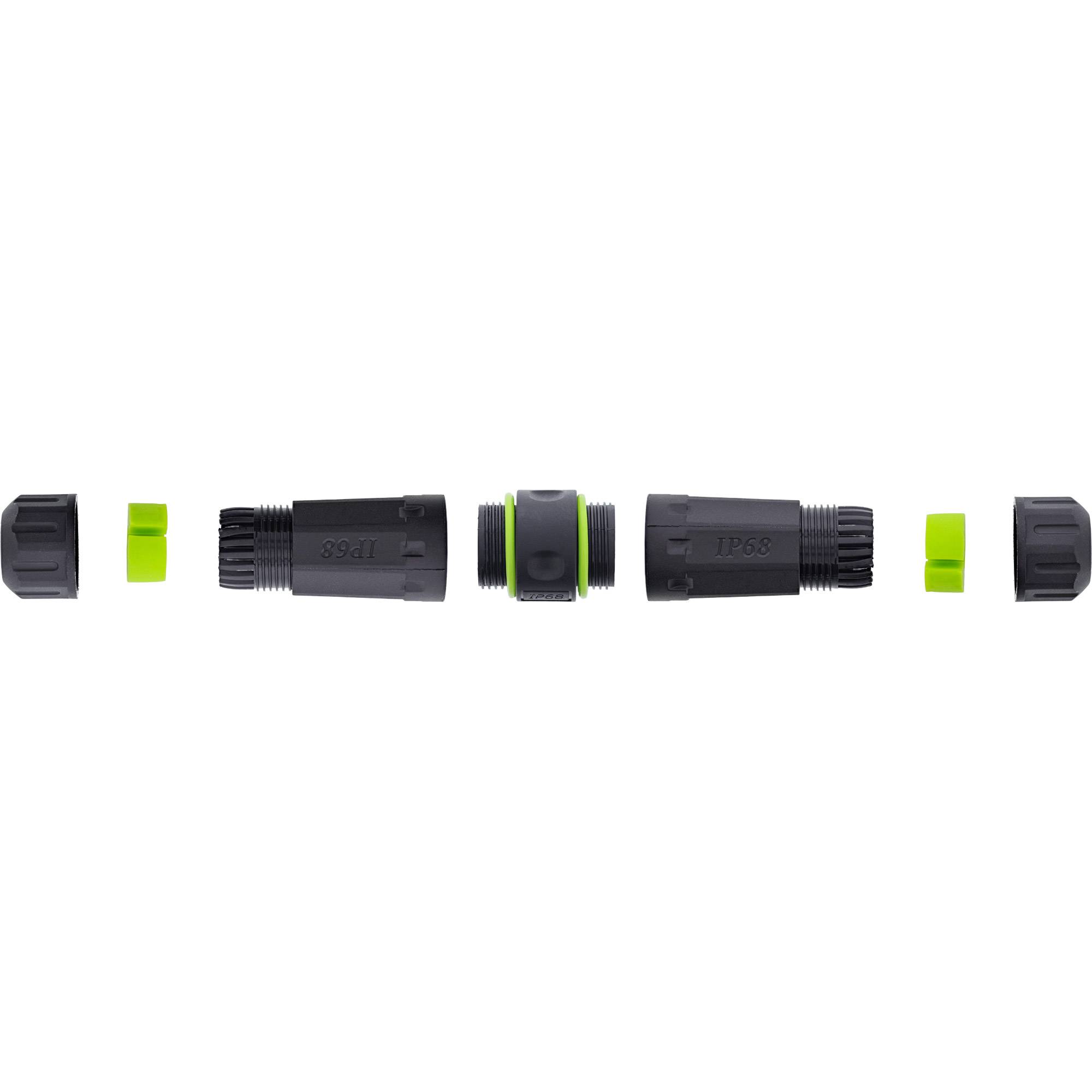 InLine® Glasvezel koppelaar LC, IP68, 2x2 LC-bus, buiten, M20-2
