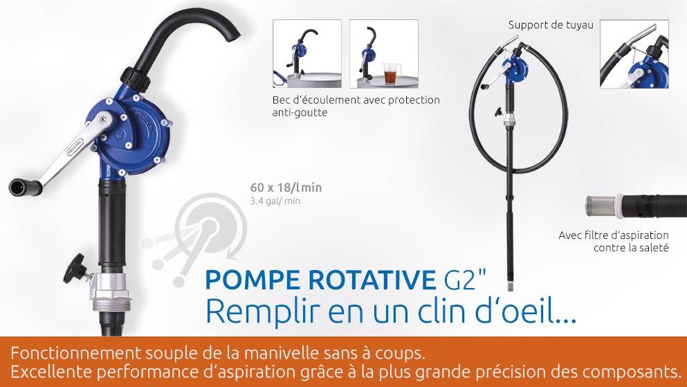 Pressol Crankpomp voor 60-200 L Vaten G2'' zonder Aansluitingen 21 L/min (13055) 21 L/min-2