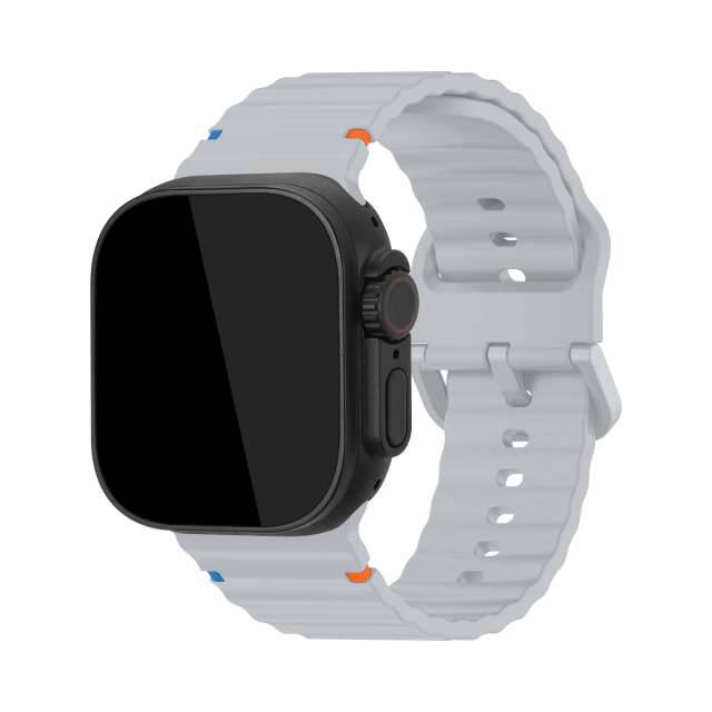 Mobilize Silicon Watch Band - Buckle - for Apple 38/40/41/42mm - Grey-0