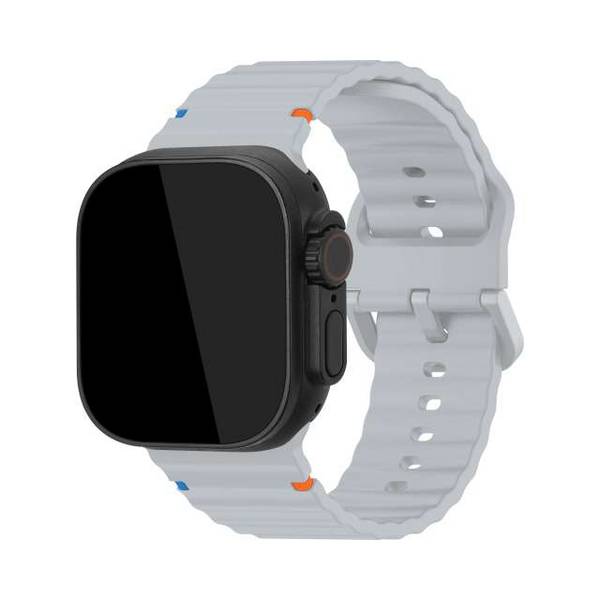 Mobilize Silicon Watch Band - Buckle - for Apple 38/40/41/42mm - Grey