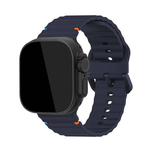 Mobilize Silicon Watch Band - Buckle - for Apple 38/40/41/42mm - Blue