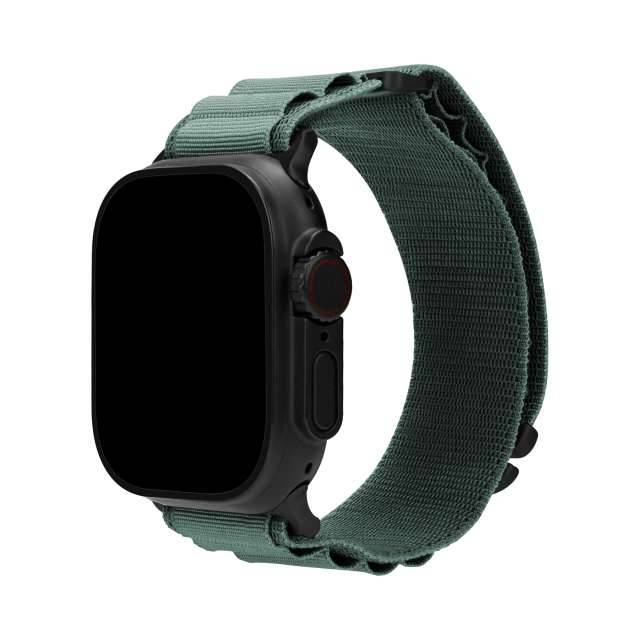 Mobilize Nylon Watch Band - Alpine - Black Connector - for Apple 38/40/41/(Gen 10+) 42mm - Green-0