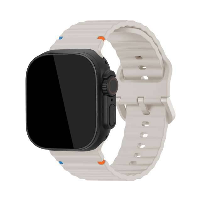Mobilize Silicon Watch Band - Buckle - for Apple 38/40/41/42mm - Starlight-0