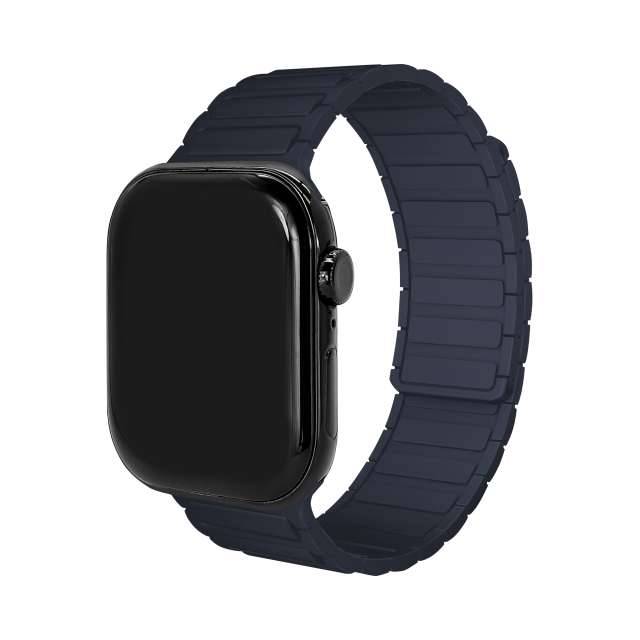Mobilize Silicon Watch Band - Magnetic - for Apple 42 (Gen 1 t/m 3)/44/45/46/49mm - Blue-0